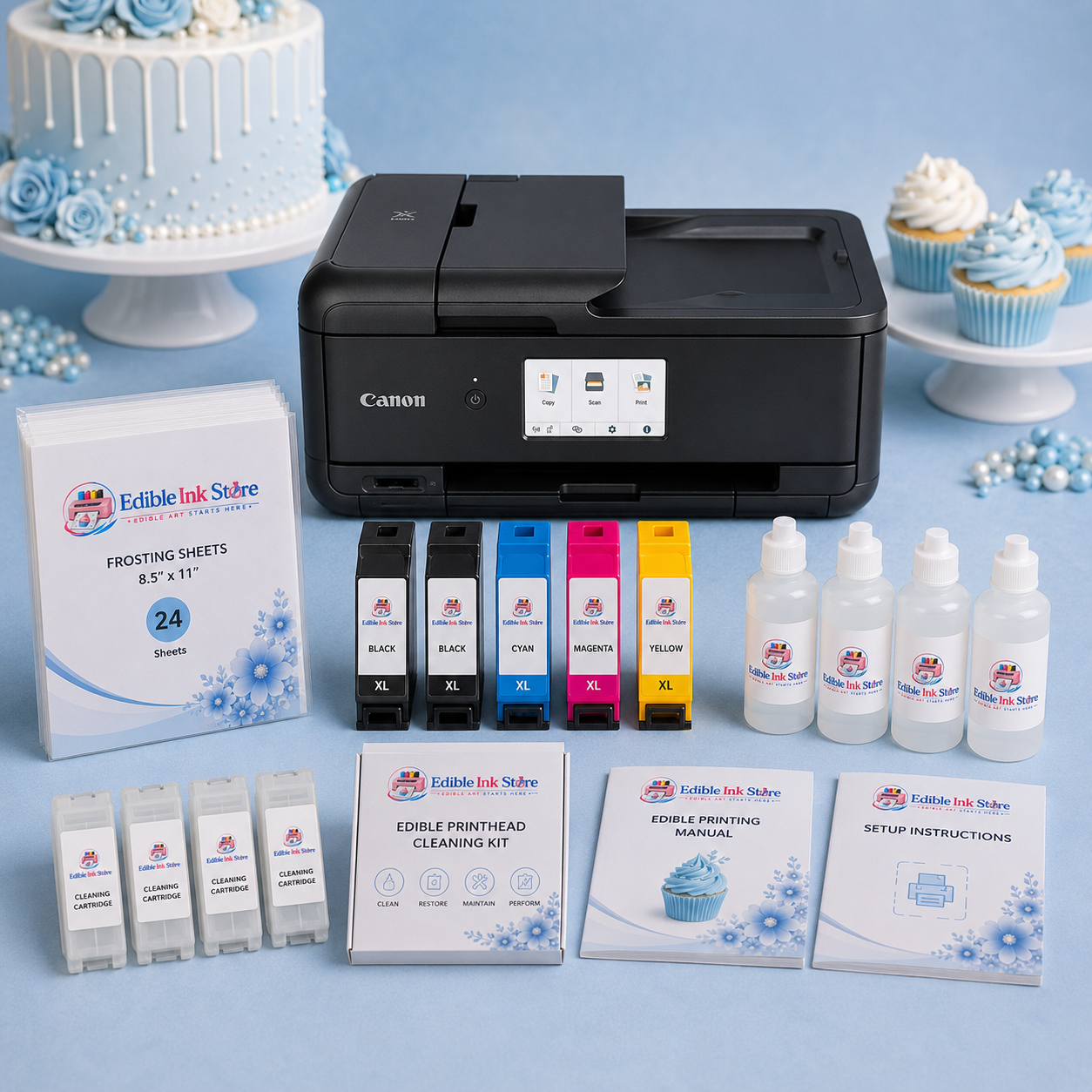 EdibleInkStore Commercial Bakery Edition – Prestige Plus Edible Printer Bundle