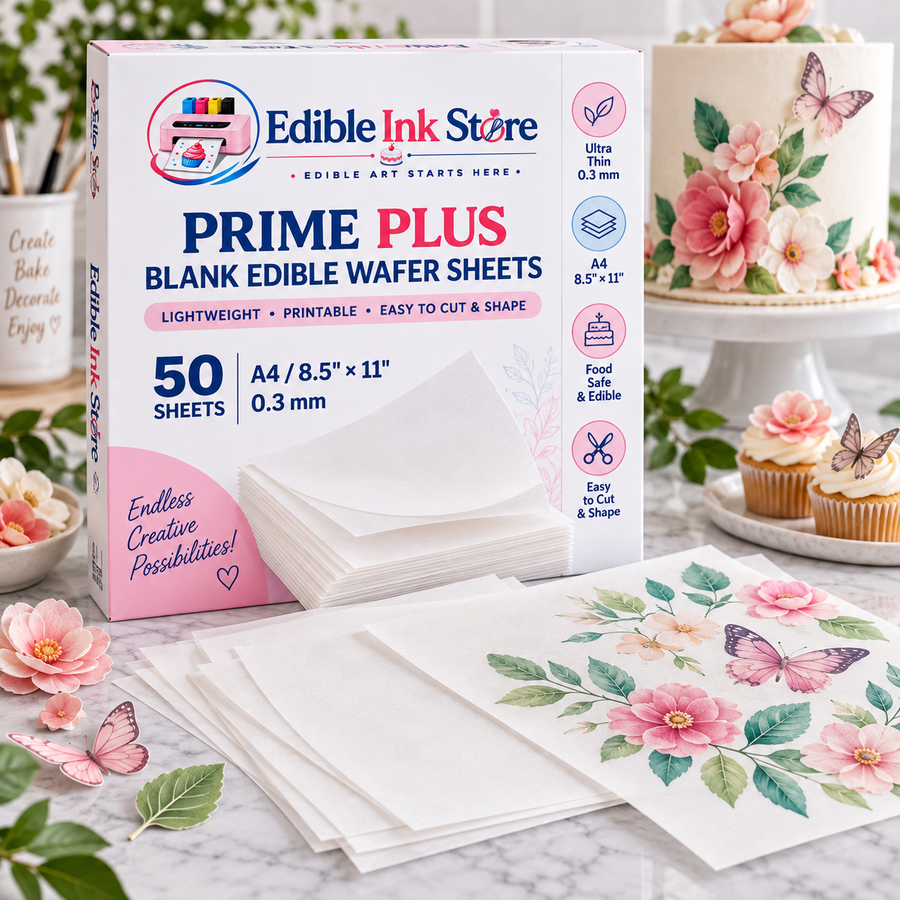 Edible Ink Store Prime Plus Blank Edible Wafer Sheets | A4
