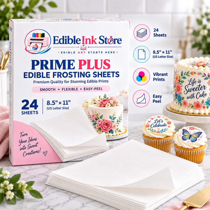 Edible Ink Store Prime Plus Edible Frosting Sheets | 8.5