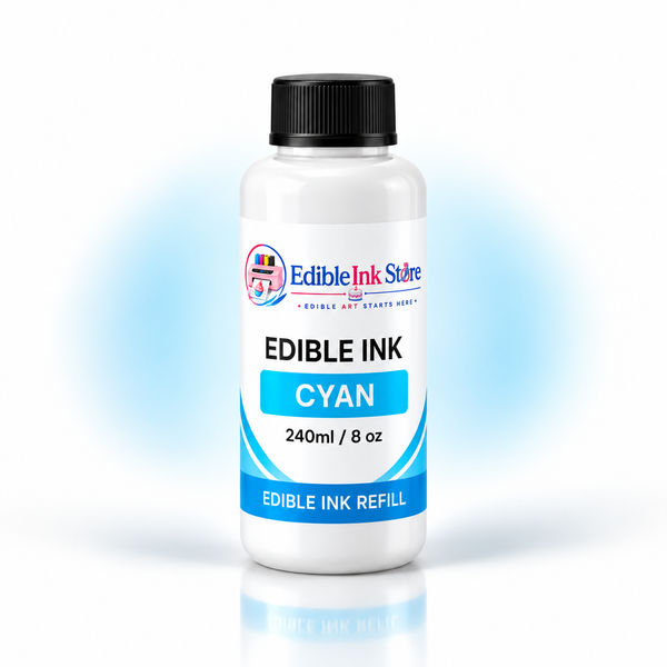 EdibleInkStore 240ml / 8 oz Edible Ink Refill Bottles for Canon Inkjet Printers