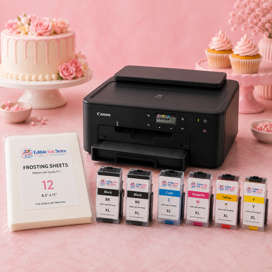 EdibleInkStore Entry-Level Home Baker Prime Edible Printer Starter Bundle